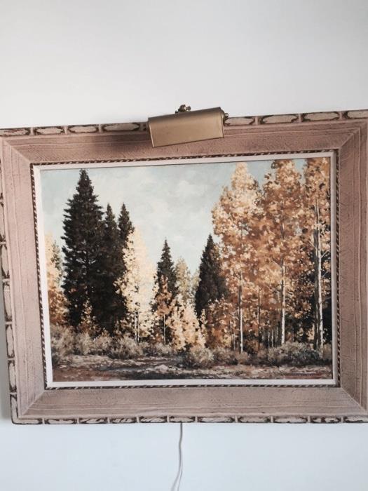 William Lee Lewis - "Aspens & Spruce"  W. Lewis is a New Mexico artist