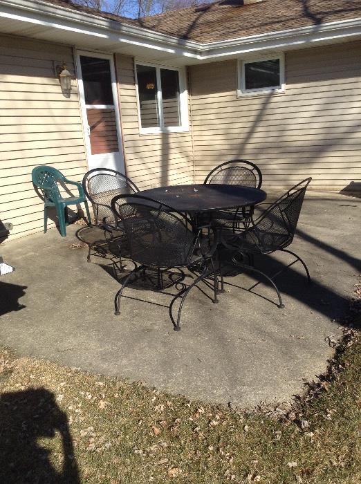 Patio set - table with 4 chairs