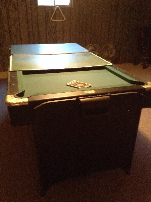 Fat Cat game table.  Pool, Ping Pong and Air hockey