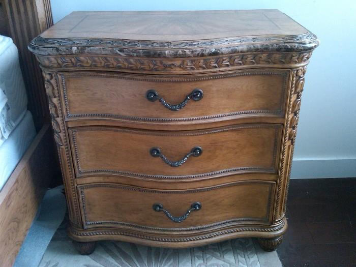 Schnadig Dressers Drawers with Marble Inlay