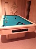 Custom Made Blonde Wood Pool Table