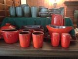 Frankoma Pottery Collection, Pitchers, Gravy Boats, Salt and Pepper Shakers, Cups, Plates, Bowls, Platters