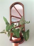 1970s wall mirror planter