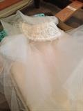 Vintage wedding dress and veil