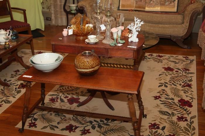 Rare Piano Bench, Chippendale side table, beautiful rugs, and lots of fine collectables