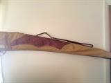 Very nice vintage canvas rifle case with leather detail, great condition