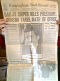 Birmingham Post-Herald from the day Kennedy was shot