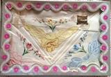 Vintage embroidered hankies, never opened