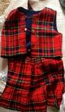 Vintage plaid child's outfit