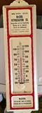 Vintage metal McCool Refrigeration thermometer
