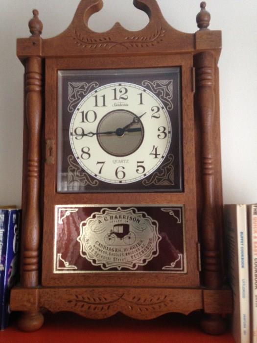 vintage-look clock Sunbeam Quartz A.C. Harrison