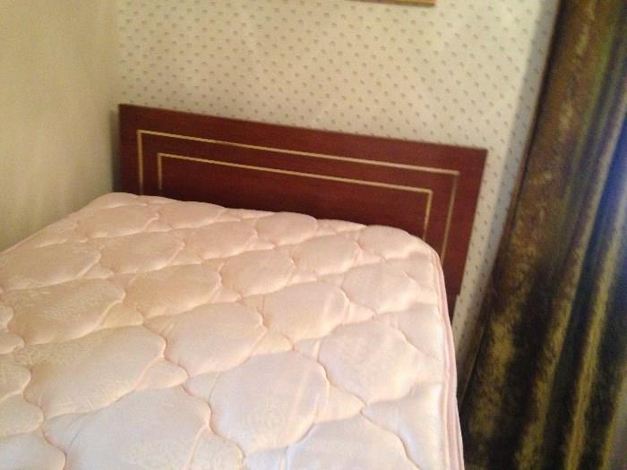 two twin bed frames with Headboard and footboard