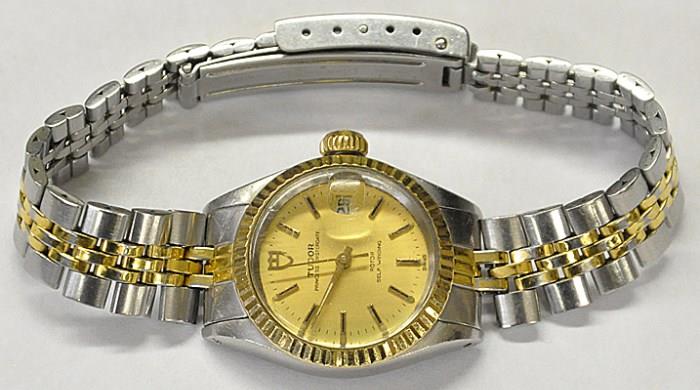 Tudor (by Rolex) Stainless Steel & Gold Ladies' Watch.