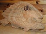 Hand carved fish