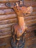 Hand carved donkey