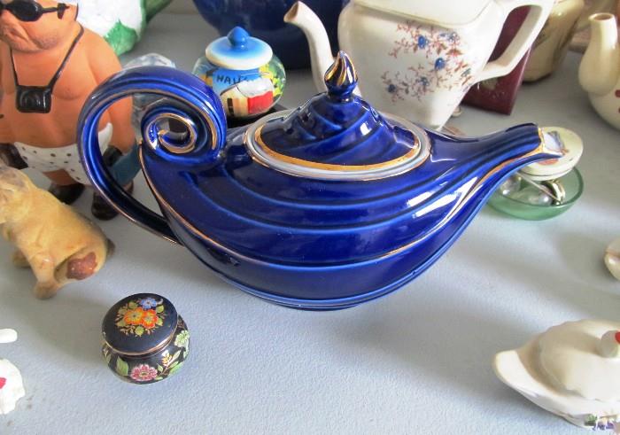 Vintage Alladin Blue Teapot