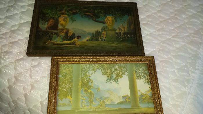 Much artwork, some local. Pair nice M. Parrish prints.