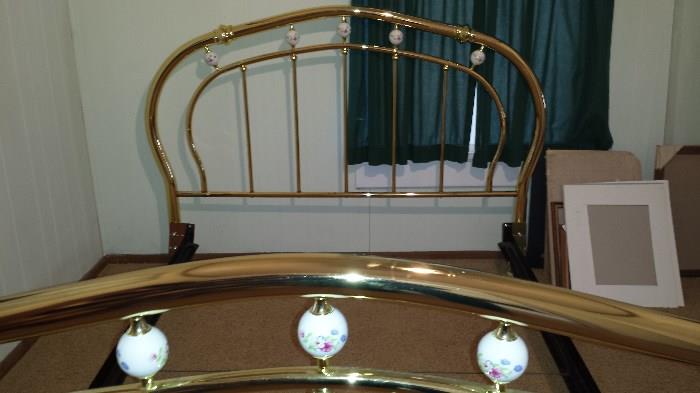 Decorative brass bed frame-full size.