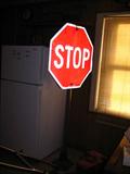 STOP Sign on Stand