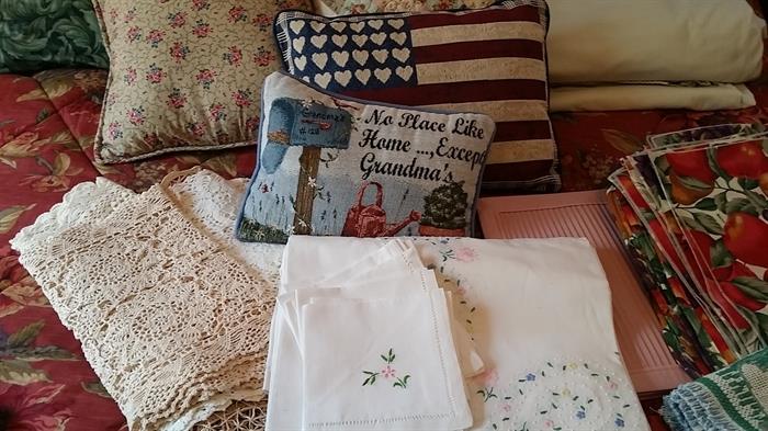 Linens and pillows