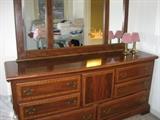 Double dresser with mirror