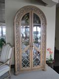Bernhardt curio cabinet 7.5' tall and 45' wide.