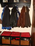 Pottery Barn Coat rack and storage