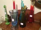 Oulled Vases in colors and clear