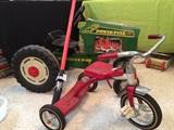 AMF Tricycle & Pedal Tractor and 1980s Star Wars Light Saber RotJ