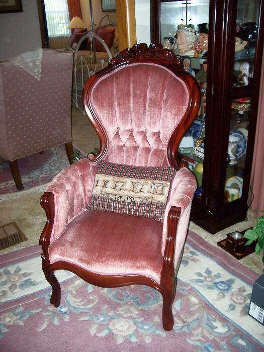 One of several antique style chairs