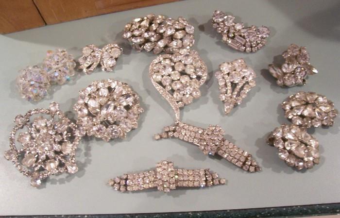 Costume jewelry, some vintage - this is just a taste.  Some fine jewelry as well.