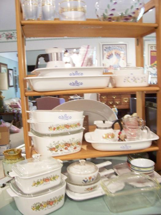 All kinds of Corning Ware and Pyrex