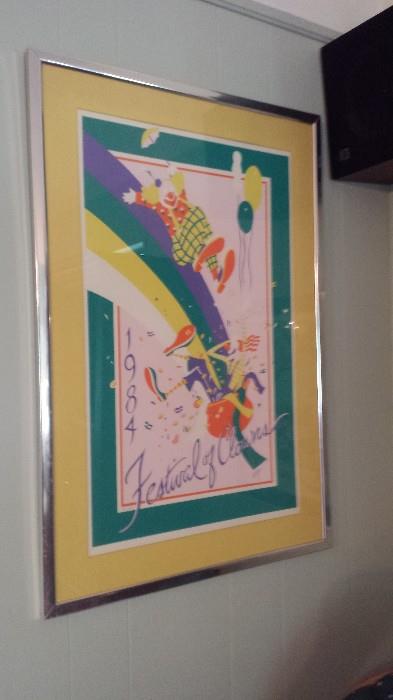 Another colorful signed/numbered poster