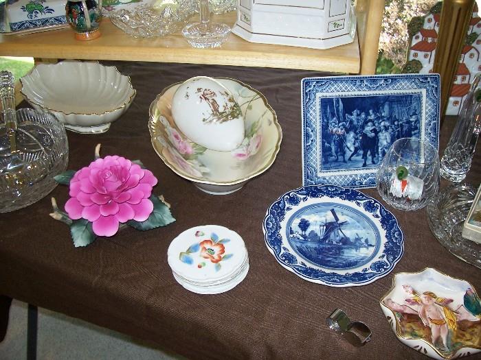 Delft, Andrea, Victorian hand-painted china - a Victorian Easter Egg, cut glass - we have it all