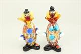 Lot #24 Pair Murano glass Clowns