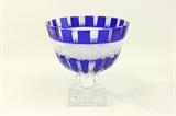 Lot #41 Blue crystal compote