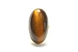 Lot #154 14kt gold tiger eye ring
