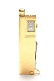 Lot #185 Rare Tiffany 14kt gold watch/pencil