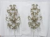 Lot #1314 Venetian beaded sconces