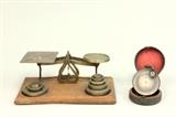 Lot #62 Brass scale and barometer 
