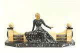 Lot #259 Art Deco Seated Girl