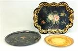 Lot #527 Tole decorated trays