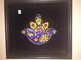 Framed Huichol Bead Art