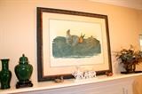 Signed Richard Sloan "Prairie Chicken" print and home decor