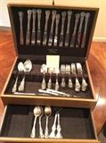 Towle "Old Master" sterling silver flatware - 71 pieces service for 12 plus extras