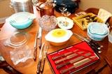 Pyrex, Corningware, glassware, knives, and more!