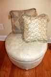 Ottoman and decorative pillows