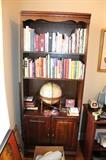 Bookcase with books