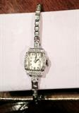 Hamilton platinum and diamonds watch