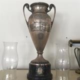 Unbelievable 18inches tall plus base - Sterling silver "The Woolworth Trophy" from 1930's.  